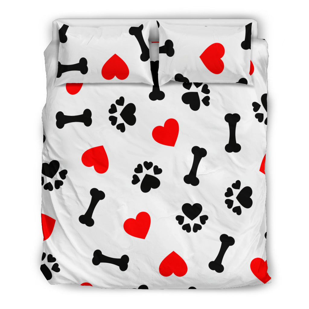 Dog Love Bedding Set - Black