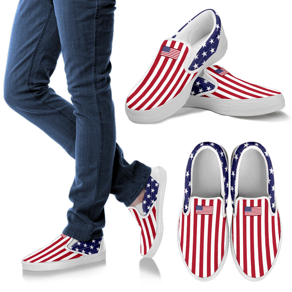 AMERICA'S PRIDE! AMERICA'S FLAGSHOE - Men's Slip On