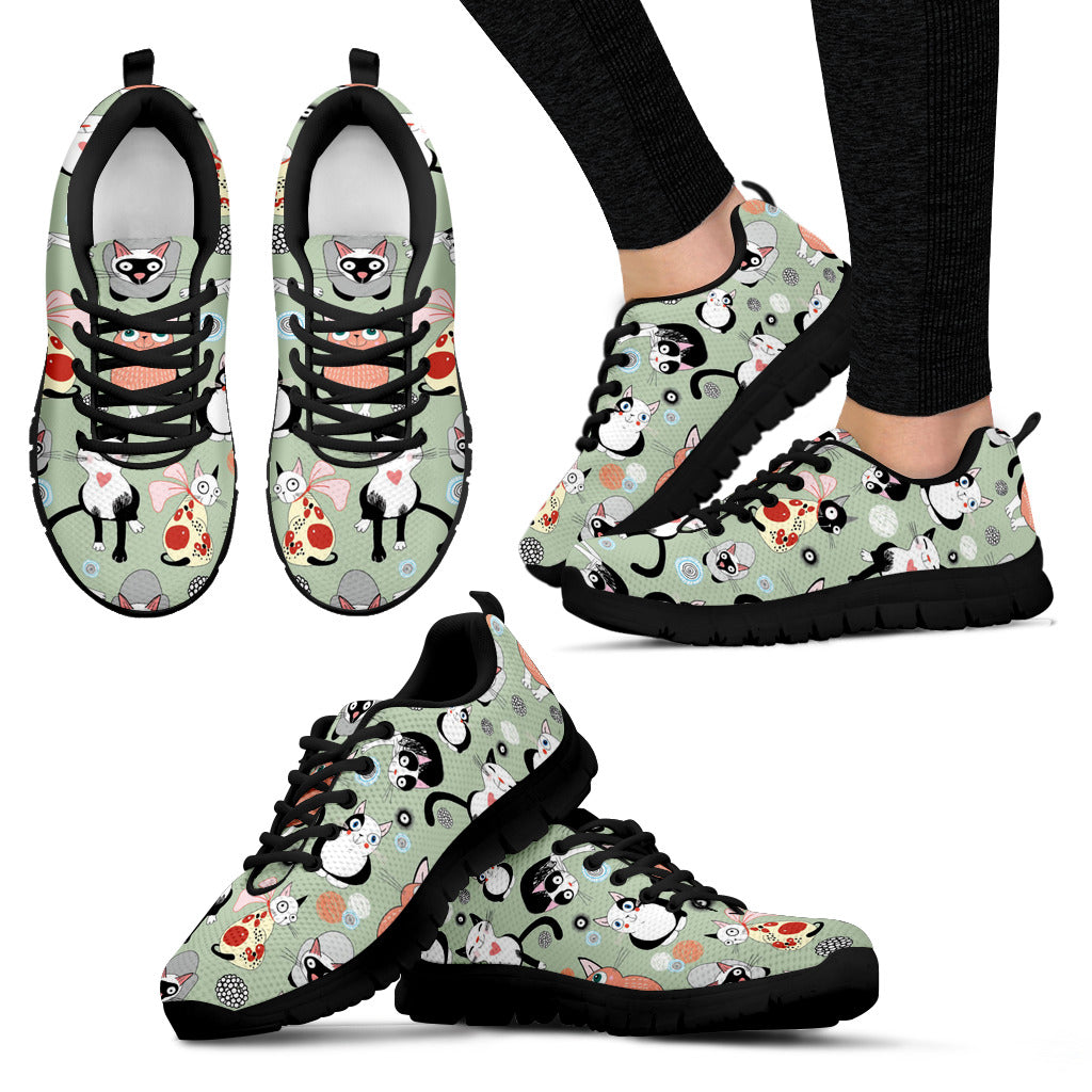 Sweet Happy Cats Women's Sneakers