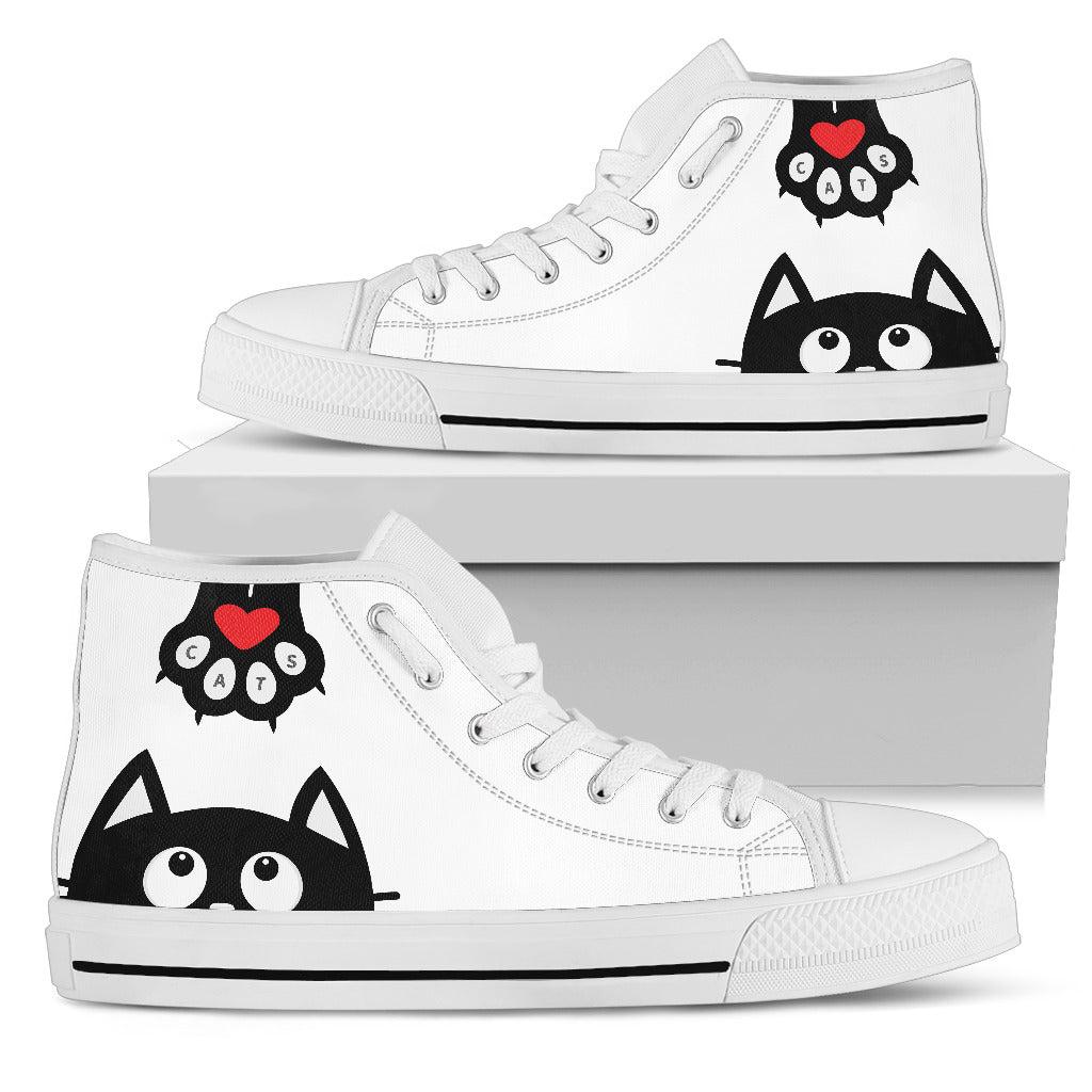 Cute Cat - Women High Top Shoes