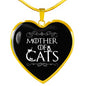 Mother Of Cats - Heart - Luxury - Necklace