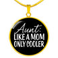 Cool Aunt - Circle - Luxury - Necklace