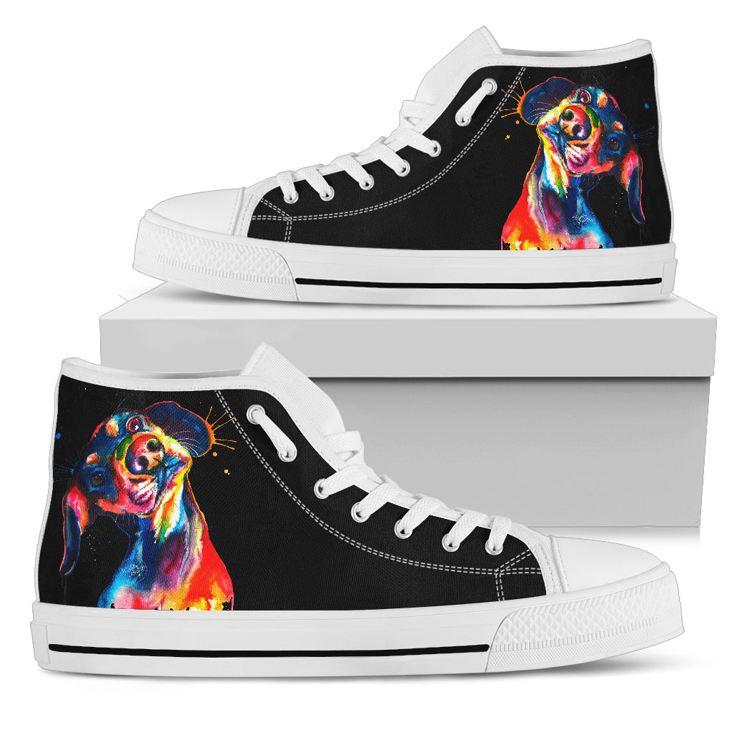 Dog high tops colorful