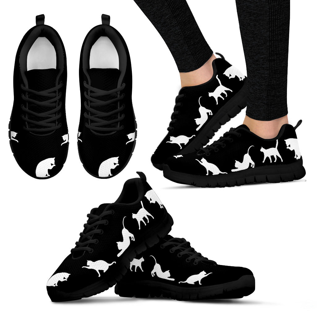 Black Cats Women's Sneakers