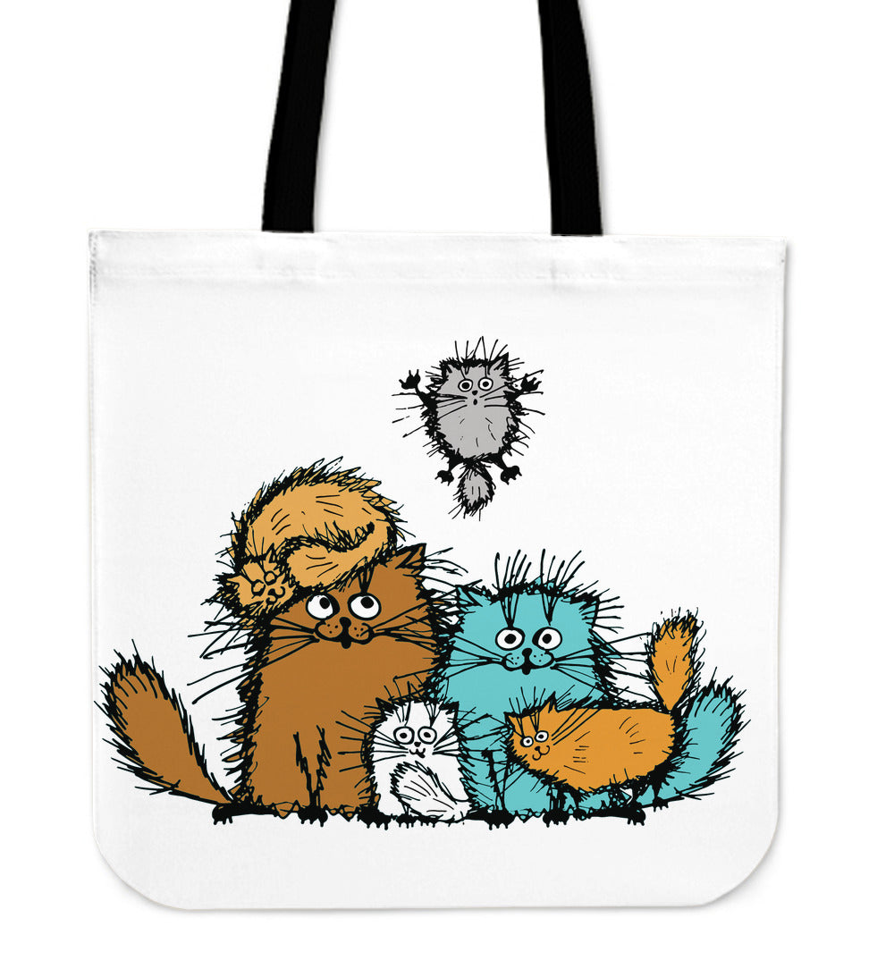 Fuzzy Cat XIX Cloth Tote Bag