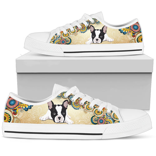 French Bulldog Women's Low Top Shoes