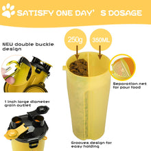 Foldable Dog Feed Bowl and Water Bottle Cup - Travel Dog Feeder Cup
