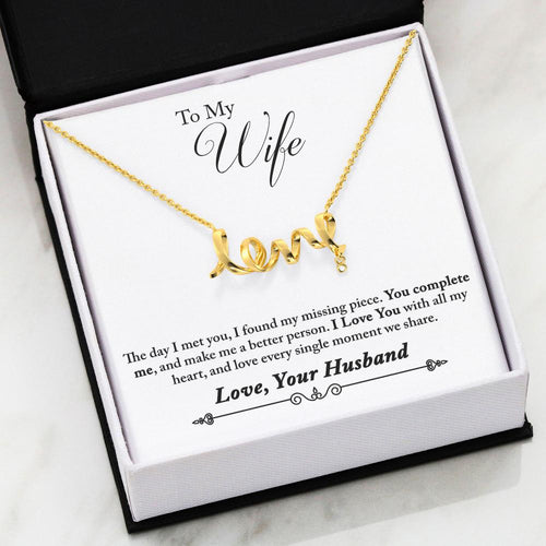 Love Necklace - To My Wife - Complete