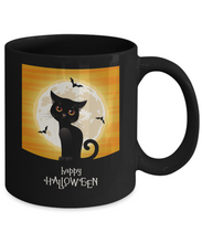 Halloween Black Cat Mug