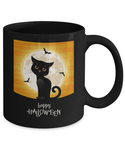 Halloween Black Cat Mug