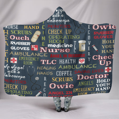Doctor Hold Your Hooded Blanket