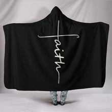 Faith Black Hooded Blanket