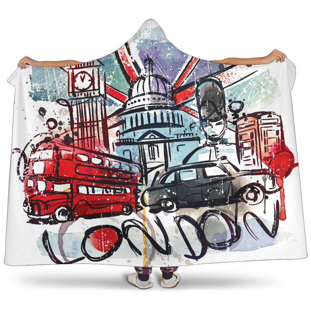 London Hooded Blanket