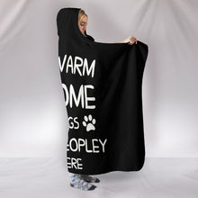 Stay warm at home with dogs Hooded Blanket