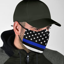 Thin Blue Line Face Mask