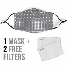 Face Mask Gray With Stars