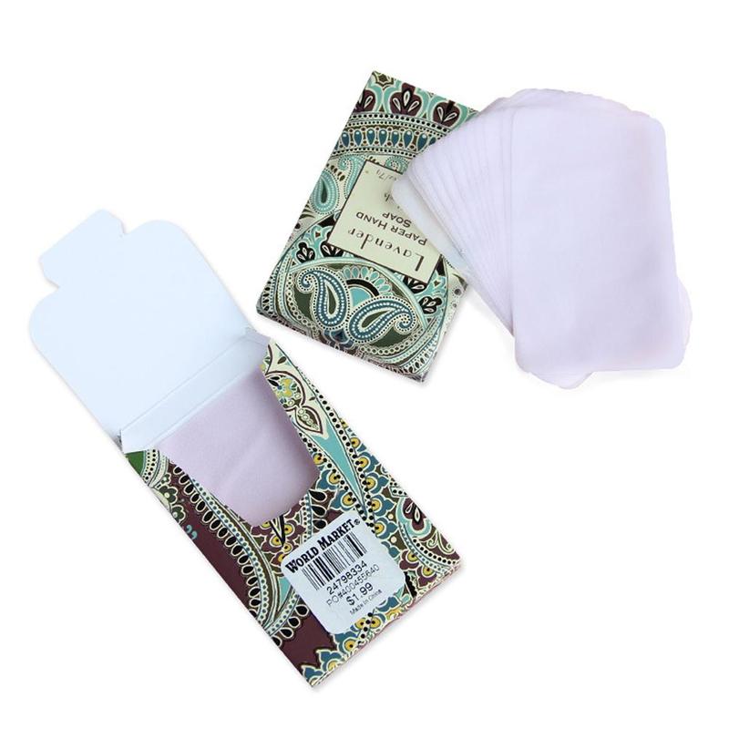 25pcs Paper Portable Scented Slice Sheets Of Disposable Soap